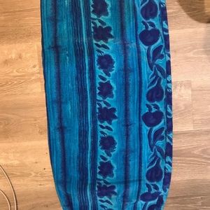 Blue pencil skirt